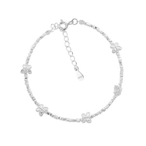 Bracciale in argento sterling 925 con farfalla e design 'Broken Silver' per donna, stile INS, per la figlia di un <span class=keywords><strong>chaebol</strong></span>, lusso discreto, semplice e - Product Image 5