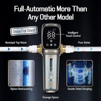 Préfiltre à eau électrique/à batterie automatique pour toute la maison BriskSpring AT-30G-BS, maille en laiton 40 microns, 6T/H, 3/4 1 pouce, usage domestique