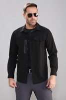 Chemise décontractée à manches longues pour homme, séchage rapide, extensible, formelle, pour la randonnée, l'escalade, la chasse, chemise tactique
