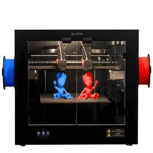 Goofoo Printer 3D Impresora, Pencetak 3d Perataan Otomatis dengan Ekstruder Ganda, Printer 3D FDM untuk Layanan Pencetakan 3d