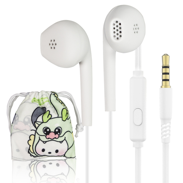 KIKI-448 Mini Wired Headphones Kids Girls Sports 3.5mm Jack Cute Cartoon Storage Case Custom Colors Lightweight IPX-2 Waterproof