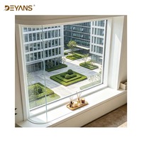 Ventana Fija de Aluminio de Piso a Techo, Ventana Panorámica Grande para Villa