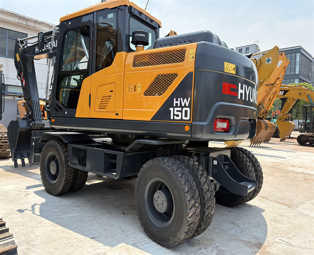 Hyundai R150W Used Wheel Excavator hyundai R150W-7 R150W Second Hand Digger From Korea Multi Functional Machinery