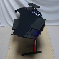 Table de jeu de grande taille avec technologie RGB, vente en gros en Chine, bureau de jeu avec LED, 2023