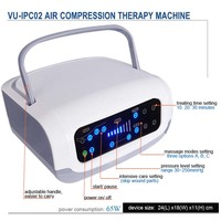 Botas de Masaje por Compresión de Aire de 4 Cámaras VU-IPC02, Masajeador de Terapia para Linfedema, Relajación y Bienestar