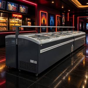 Kommerzielle All-in-One-Insel-Gefriertruhe mit Heißgas-Abtauung, Kombinationsvitrine, LED und reflektierendem Glas für gefrorenes Fleisch - Product Image 1