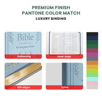 Nouvelle conception, best-seller, Bible en cuir PU, taille et couleur personnalisées, impression OEM, vente en gros, fabricant et fournisseur de Bibles.