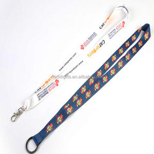 Cordones promocionales personalizados Soporte universal Soporte de dispositivo de anillo con correas para el cuello Correas Salvado Cordones de poliéster impresos - Product Image 6