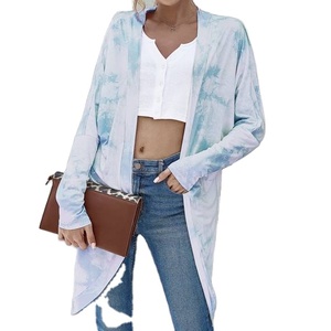 Atractivo traje de playa de verano para mujer, bata de rayón, tinte de corbata, Kimono bohemio de vacaciones - Product Image 1