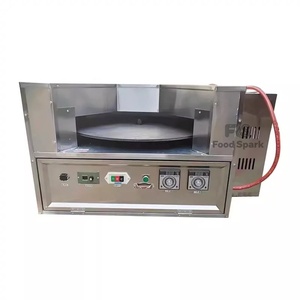 Cuisson <span class=keywords><strong>Naan</strong></span> plate rotative commerciale faisant la machine de four à roti arabe à chapati libanais Tandoor à gaz électrique - Product Image 3