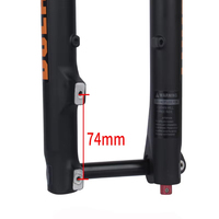 Fourche à air double couronne pour VTT 27,5 29 pouces, axe traversant 15x110 mm, tige droite conique, suspension avant pour vélo de descente DH