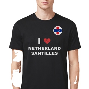 Lightweight and Breathable the Netherlands Antilles Fan <b>T</b>-shirt for Summer Outdoor Gatherings and Matches Promotion - Product Image 4