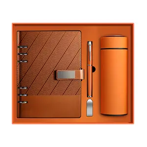 Wholesale Corporate Leather Luxury A5 Diary Notebook Custom Gift Boxes With Logo And USB