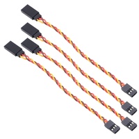 Futaba JR Stecker Buchse Anti-Interferenz-Servo-Verlängerung kabel 22AWG Twisted Wire für RC-Hubschrauber-Autoteile 100mm 150mm