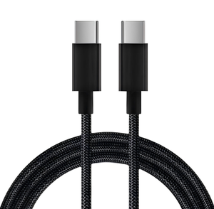 Câble USB C vers Type C tressé en nylon de 1 m, PD 60 W, câble de charge rapide et de transfert de données pour téléphone 17 <span class=keywords><strong>Pro</strong></span> <span class=keywords><strong>Max</strong></span> - Product Image 1