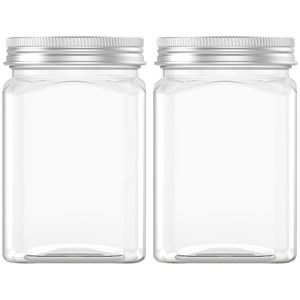 Wholesale 300ml PET Food Grade Plastic Peanut Butter <b>Jars</b> Screw Top Candy <b>Cookie</b> Containers - Product Image 1