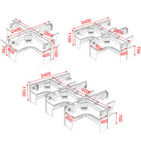 Table d'ordinateur de bureau Design moderne pour 2 personnes, poste de travail, en forme de T, mobilier de bureau, vente en gros