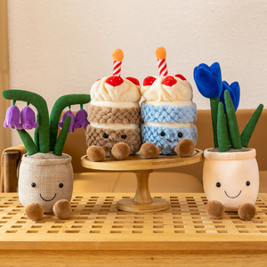 Juguete <span class=keywords><strong>de</strong></span> peluche con forma <span class=keywords><strong>de</strong></span> maceta <span class=keywords><strong>de</strong></span> pastel <span class=keywords><strong>de</strong></span> cumpleaños <span class=keywords><strong>de</strong></span> tulipán, bonito y creativo, para máquina <span class=keywords><strong>de</strong></span> garras, decoración del hogar, varios tamaños, juguetes para niños - Product Image 1