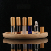 Botol Roller Parfum Kaca Bambu Ramah Lingkungan untuk Aplikasi Serum dan Minyak Esensial