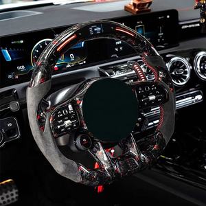 Volant de direction modifié pour voiture, en fibre de carbone forgée, volant de direction gonflable pour bateau, volant de direction pour Mercedes-Benz Cla45S - Product Image 4