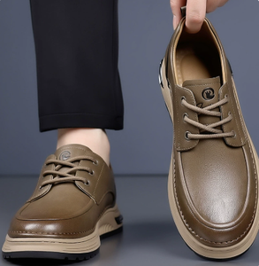 Chaussures décontractées noires à lacets pour hommes, style bateau, en similicuir, à bout rond, pour le bureau et le quotidien – Vente en gros de chaussures classiques - Product Image 4