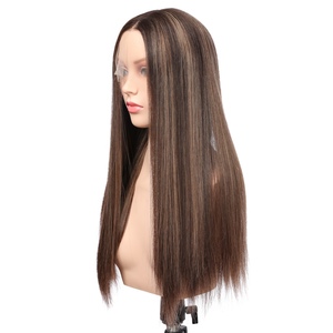 Vente directe usine : Cheveux humains vierges chinois pour perruques Lace Front, base transparente, longueur longue, bonnets petits et grands, densité 150% - Product Image 5