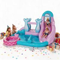 Château gonflable PVC à double couture pour enfants, aire de jeux gonflable extérieure avec souffleur, qualité commerciale, idéal pour la location de fêtes et les familles