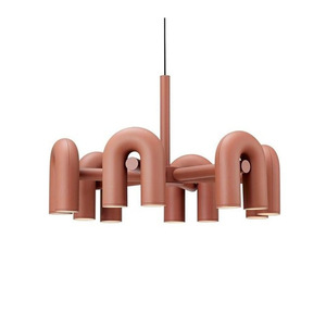 Lámpara de Techo Moderna Minimalista de Estilo Nórdico en Forma de U con Tubo de Agua Giratorio para Dormitorio Infantil, Sala de Estar, Comedor - Product Image 3