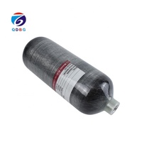 Bouteille d'air haute pression en fibre de carbone QDBG modèle QDBG-2L, 2L, 300 bars, 4500 PSI, pour plongée PCP, plongée sous-marine, cylindre portable