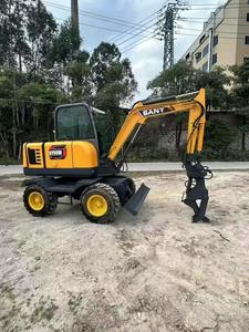 CHINA hizo SANY SY55W excavadora de ruedas usada SANY SY55 5Ton 6Ton mini máquina excavadora de ruedas para la venta EPR_Germany_Packing Kubota - Product Image 3