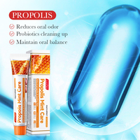SADOER Dentifrice à la Menthe et à la Propolis 100g Propolis Naturel Menthe Rafraîchissante Protection des Gencives Haleine Fraîche Longue Durée Soin Bucco-dentaire Domestique
