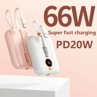 Bank daya pengisian daya cepat pintar Led dengan lampu Led paket daya ponsel untuk telepon pintar Bank daya Ultra tipis