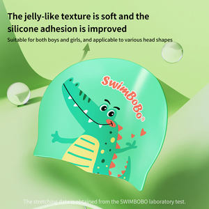 Swimbobo Enfants Confort <span class=keywords><strong>Bonnet</strong></span> <span class=keywords><strong>De</strong></span> Bain Haute Élastique Doux Fit <span class=keywords><strong>Bonnet</strong></span> <span class=keywords><strong>De</strong></span> Bain <span class=keywords><strong>pour</strong></span> Activités Nautiques Enfants <span class=keywords><strong>Bonnet</strong></span> <span class=keywords><strong>De</strong></span> Bain - Product Image 5