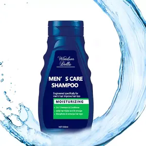 OEM ODM有机天然男士护理洗发水草本男士护发产品防脱落头发生长二合一洗发水