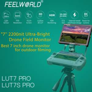 Moniteur Professionnel FEELWORLD LUT7 PRO 7" pour Caméra avec Alimentation AC Direct, Kit d'Installation F970, HDMI 4K, Personnalisation de l'Image de <span class=keywords><strong>Démarrage</strong></span>, Lot - Product Image 3