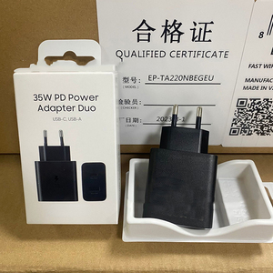 Cargador USB de 35W, enchufe de EE. UU./UE/Reino Unido, teléfono inteligente tipo C, portátil, 0.5A corriente de entrada, enchufe AU, adaptador estándar Oplader para Samsung Galaxy - Product Image 5