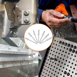 Aluminum Blind Rivets 280Pcs 3/16 In Diameter Open Type Flat Round Head Rivet Set For Metal Joining - Product Image 3