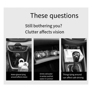 Porte-gobelet multifonctionnel pour voiture, double couche, rotatif, pour boissons - Product Image 4