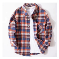 Coton madras tissu à carreaux hommes hiver automne saison chaud tissé Cvc fil teint flanelle imprimer rouge à carreaux Plaid tissu de chemise