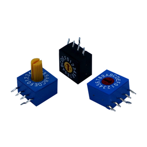 Bán hàng nóng 10 16 vị trí 5.08 mét Pitch SMD ROTARY Encoder Dip chuyển góc bên phải 4 + 1 pin Nhu cầu cao Thiết bị chuyển mạch quay - Product Image 1