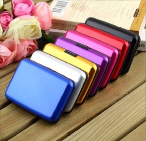 جراب للجيب مضاد للماء لحمل بطاقة الهوية للأعمال المهنية محفظة معدنية ملونة من الألومنيوم للرجال والنساء من نوع الأجهزة - Product Image 3