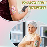 Patch adhésif compatible avec Dexcom, résistant à la transpiration, variété florale colorée, ruban adhésif pré-coupé, protection du moniteur de glycémie