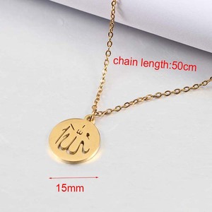 18K Color Oro <span class=keywords><strong>Dio</strong></span> Premendo In Acciaio Inox Musulmano <span class=keywords><strong>Allah</strong></span> Pendente Della Collana - Product Image 2