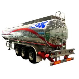 China Factory 3 Axle 30000L Heavy Duty Aluminum Crude Oil fueloline Petrol Diesel Water Edible Oil Fuel Tank Tanker Semi Trailer