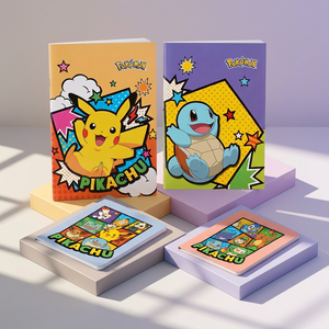 pokemon Sewing Binding Saddle <b>Stitch</b> Notebook Korean Kids Stationery Anime School <b>Gift</b> Children Student Wholesale - Product Image 3