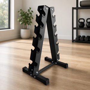 Soporte de Almacenamiento para Mancuernas al por Mayor, Estante de 5 Niveles en Forma de A con Base de Goma Antideslizante para Gimnasio en Casa y Organizador de Fitness - Product Image 6