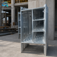 Système d'échafaudage en H galvanisé à chaud de fabrication chinoise avec porte de passage en maçonnerie, stable et durable pour la construction