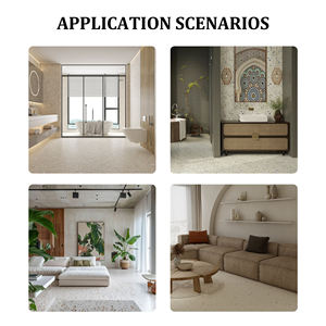 Azulejos de Terrazo Cerámico Epóxico Negro Pulido SUCCESS DXW233, Piedra Artificial para Pisos de Terrazo, Cuarzo Artificial de Alta Calidad - Product Image 5