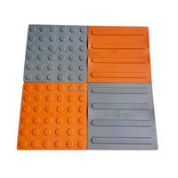 Tuile de pavage tactile en PVC, indicateur tactile, brique pour aveugles, antidérapant, circulaire, rond, tapis de route pour aveugles
