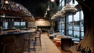 เคาน์เตอร์บาร์ไม้หรูหราสำหรับร้านอาหารและผับค็อกเทล |   เฟอร์นิเจอร์บาร์แบบกำหนดเอง |   บริการออกแบบและก่อสร้างแบบครบวงจร - Product Image 4